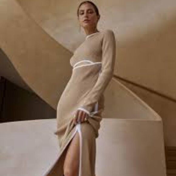 DISSH WHEAT BINDING DRESS - Picture 2 of 2